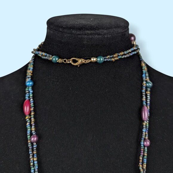 (2/$20) 2-Strand Colourful Enamel Beaded Necklace - Picture 4 of 5